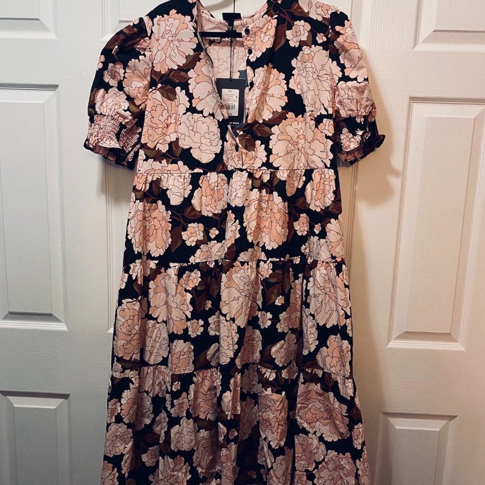 Who What Wear Floating Mums Dress